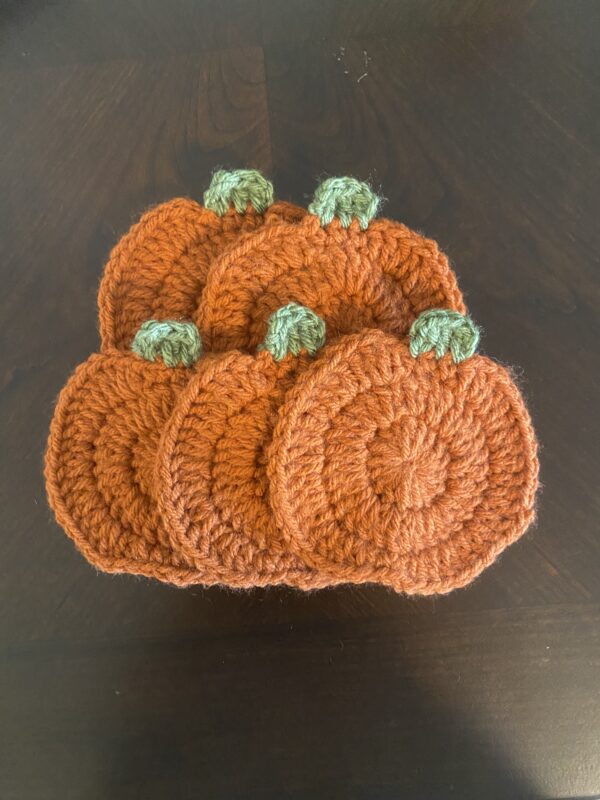 Seasonal Pumpkin Coasters